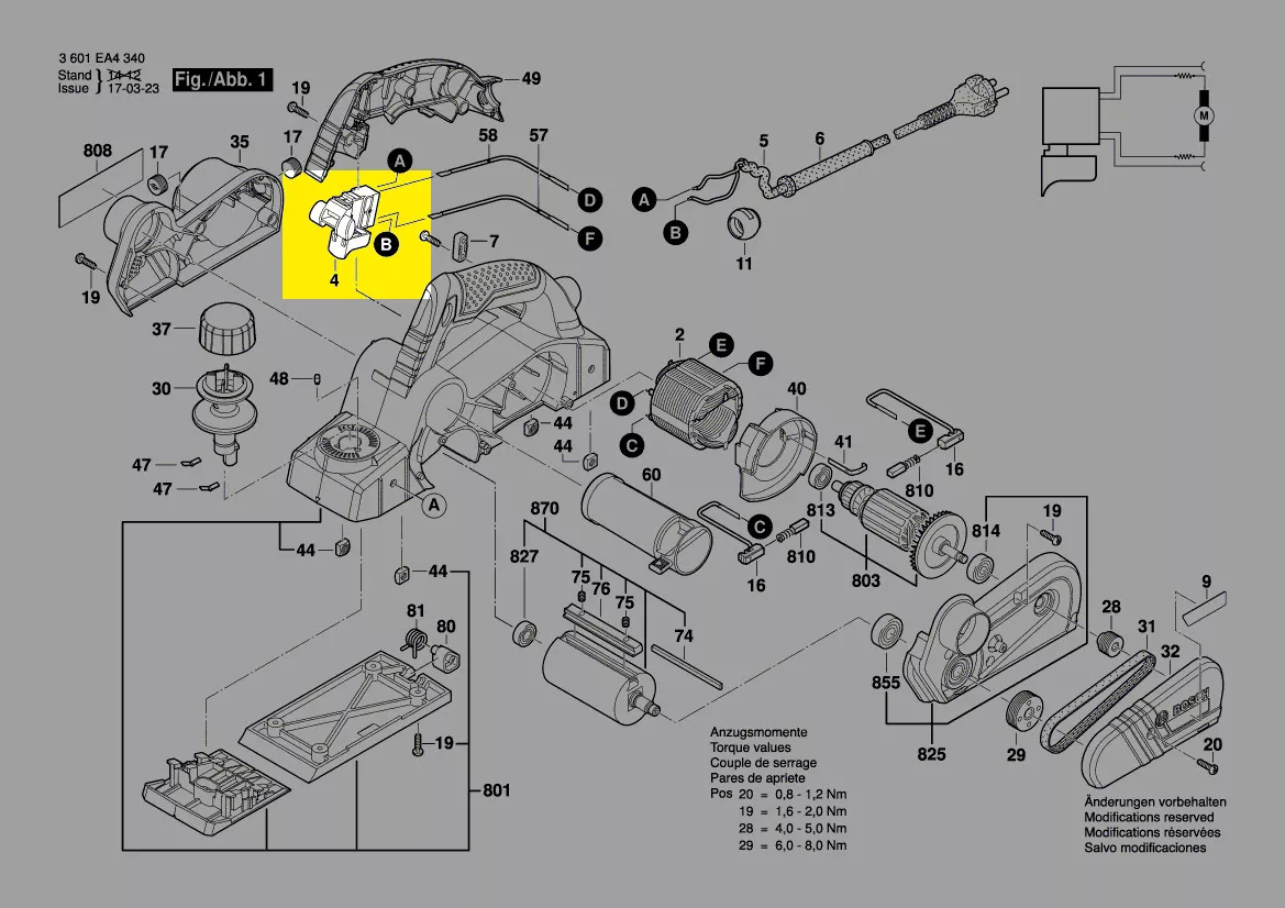 Interrupteur réf. 1 607 200 30F Bosch